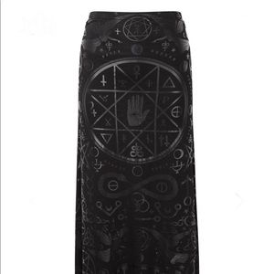 Killstar Cult Maxi Skirt xxl